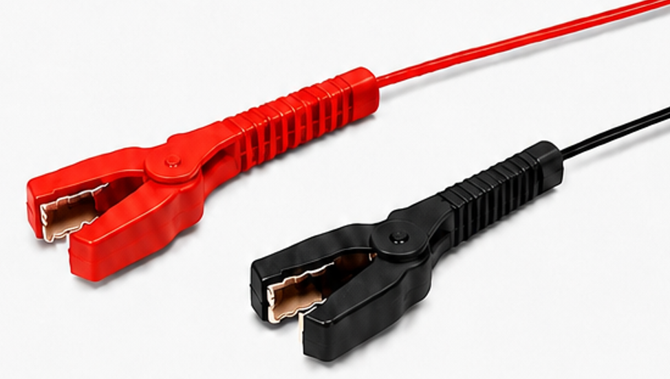 Pinzas de batería roja y negra
